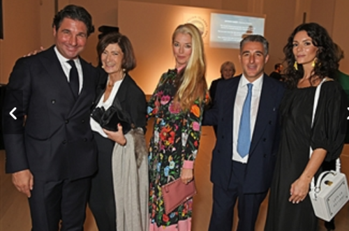 Luca Del Bono con Giorgio Veroni, Hermione Del Bono, Tamara Beckwith e Hedvig Opshaug