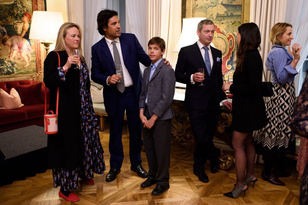 Reception hosted by the Ambassador of Italy for the presentation of “Cavaliere” of the Order of Merit of the Italian Republic to  Luca Del Bono at the Italian Embassy on Monday, 25 February 2019
