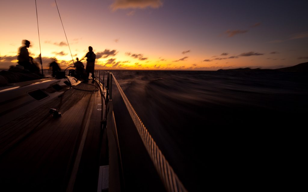 Antigua 22-25 02 2010 RORC 600 Caribbean. DSK Pioneer Investments on board. ©Photo: Stefano Gattini